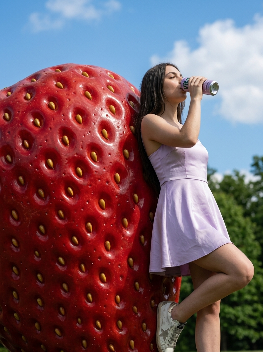 NEW 💥 Strawberry Lemon Prebiotic Soda | Vita Pop – 12 x 12OZ